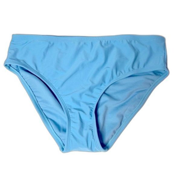 Xhilaration Other - Xhilaration Juniors Plus Size Cheeky Swim Bikini Bottom Light Blue Size 1X NEW!